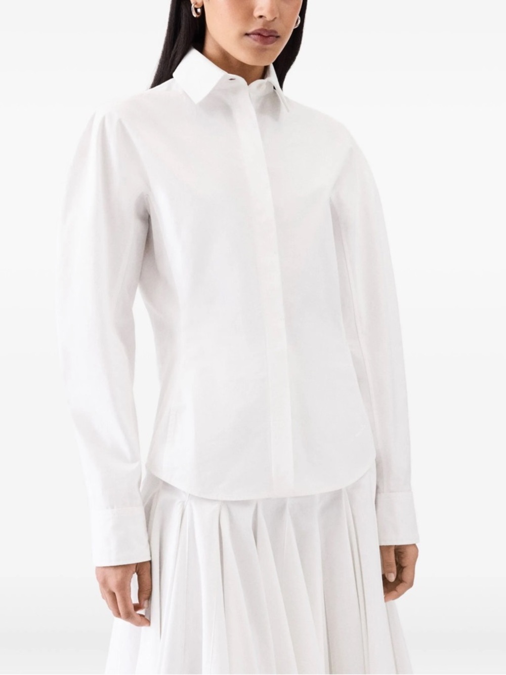 Jacquemus Ovalo cotton poplin shirt size FR 36 / US 4